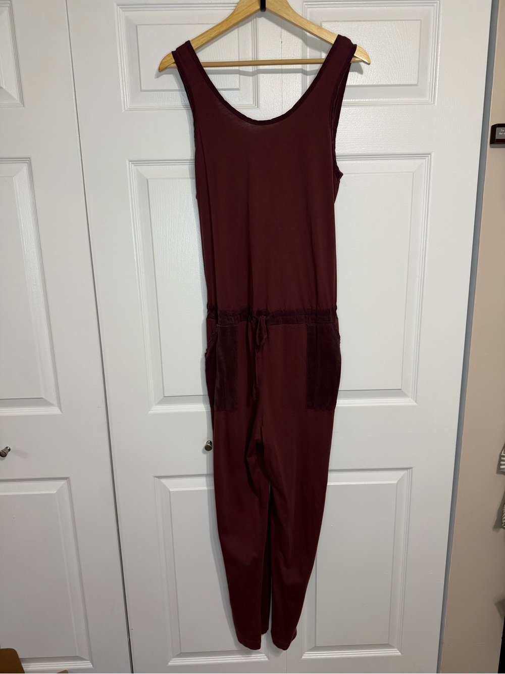 Anthropologie T La Medium Gemistus Cross Back Scoop Neck Sleeveless Jumpsuit
